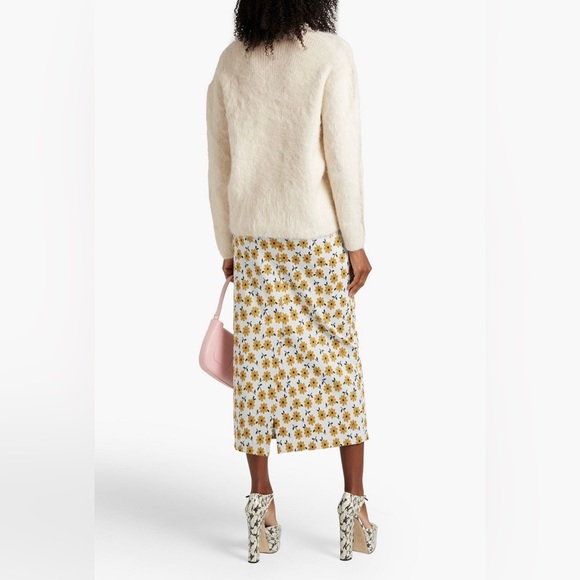 Alexa Chung Alexachung Ivory White Cream Hampton Brushed Alpaca Sweater Jumper - Picture 5 of 17